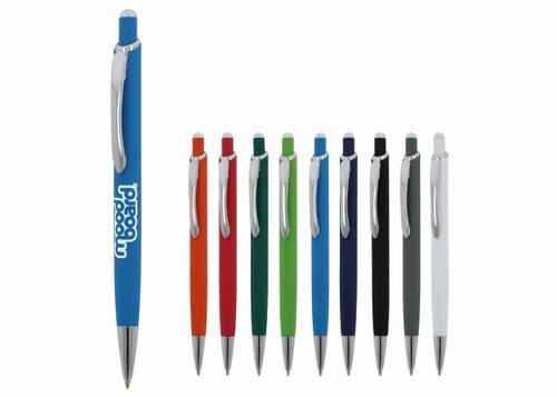 Kugelschreiber Monaco Metall Soft Touch