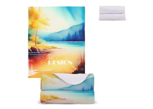 Polarfleece-Decke OEKO-TEX® Sublimation 120 x 150 cm 190 g/m²