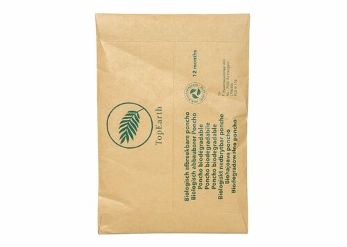 Biologisch abbaubarer Regenponcho