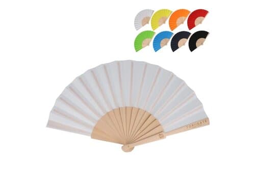 Fächer aus Holz mit R-PET