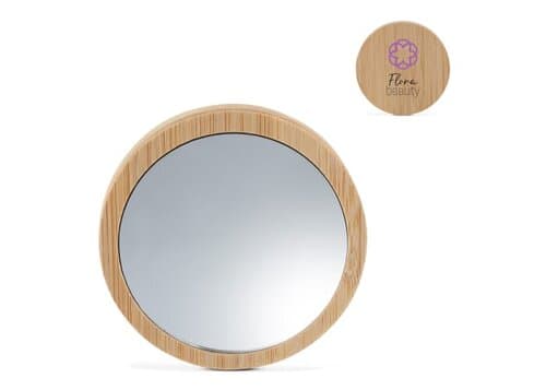 Bambus Taschenspiegel