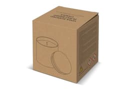 Bhakti-Duftkerze auf pflanzlicher Basis in recyceltem Aluminiumgefäß – Bild 4
