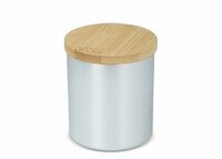 BhaktiDuftkerze auf pflanzlicher Basis in recyceltem Aluminiumgefäß