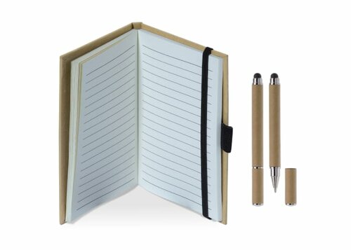 Karton Notizbuch A6 + Stift