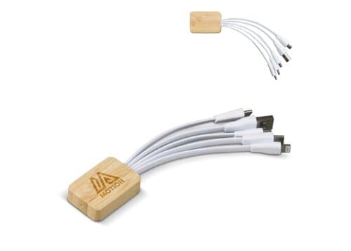 Ladekabel Bambus mit R-PET-Ummantelung