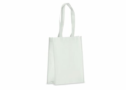 R-PET Tragetasche aus laminiertem Non Woven 24 x 11 x 30cm 105g/m²