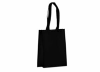 R-PET Tragetasche aus laminiertem Non Woven 24 x 11 x 30cm 105g/m²