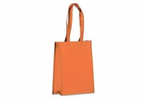 R-PET Tragetasche aus laminiertem Non Woven 24 x 11 x 30cm 105g/m²