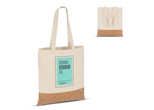 Tragetasche Baumwolle &amp; Kork 170g/m² 35 x 40cm