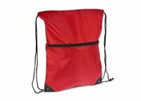 Kordelzugtasche 210T R-PET mit Reißverschluss