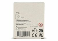 8-teiliges Malset in einer Schachtel aus recyceltem Milchkarton