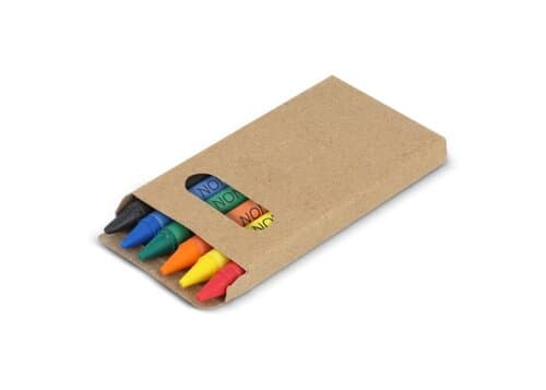 6 Stück Buntstifte in Bastelbox