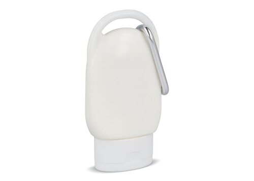 Sonnenschutzlotion mit Karabiner SPF30 aus recyceltem Material
