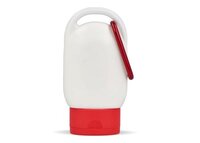 Sonnenschutzlotion mit Karabiner SPF30 aus recyceltem Material