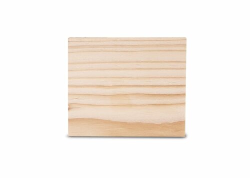 Zettelblock aus Holz, recycelt 10x10x8.5cm
