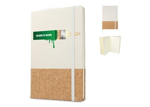 Notizbuch Baumwolle &amp; Kork A5