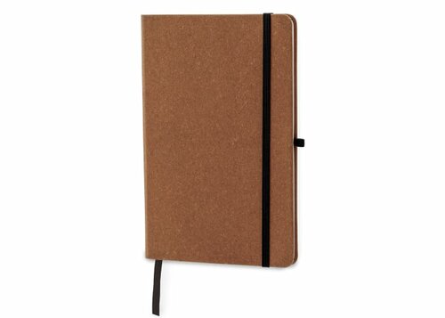 Hardcover-Notizbuch mit Einband aus recycelten Leder DIN A5