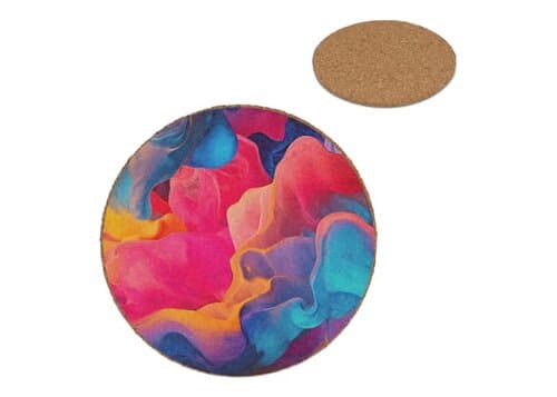 Runder Kork-Untersetzer