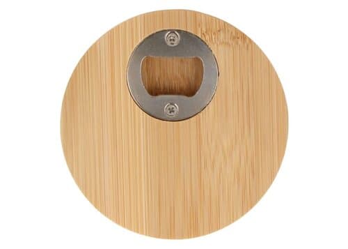 Untersetzer und Flaschenöffner aus Bambus