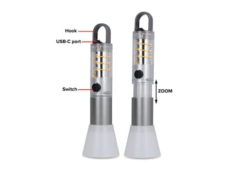 Multifunktions-Taschenlampe aus recycelten Materialien