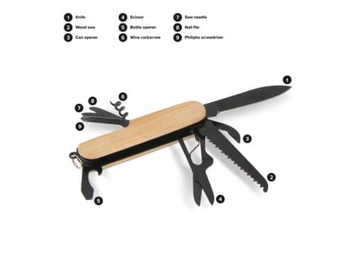 Multi-Tool-Bambus 9 Funktionen