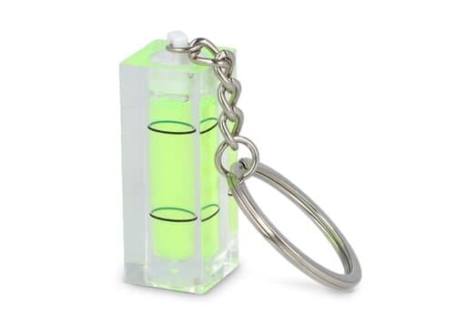 Schlüsselanhänger mit Wasserwaage