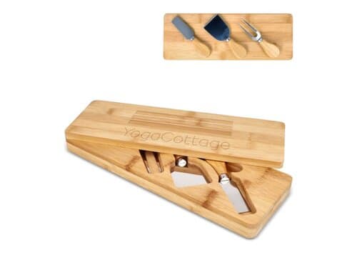 3er Bambus-Käse-Servier-Set