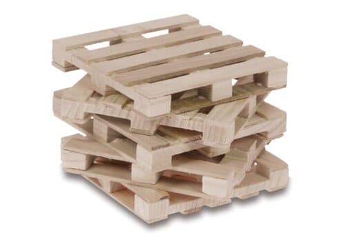 Holzpalette für Zettelblock