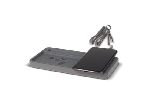 Limestone Desk organizer with wireless charger 5W