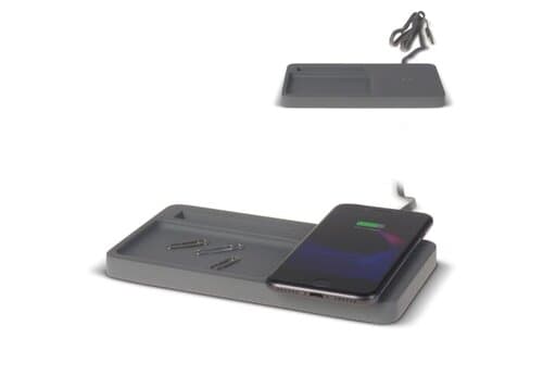 Limestone Desk organizer with wireless charger 5W