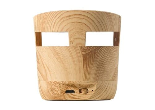 3W Lautsprecher in Holzoptik &amp; 5W Kabelloses Ladegerät