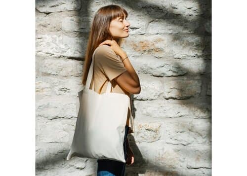 Umhängetasche Baumwolle OEKO-TEX® 140g/m² 38x42cm