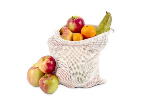 Wiederverwendbare Lebensmitteltasche OEKO-TEX® Baumwolle 25x30cm