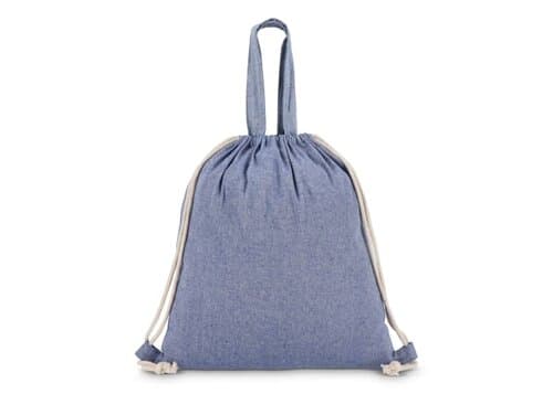 Tasche/Beutel mit Kordelzug aus recycelter Baumwolle 38x42cm