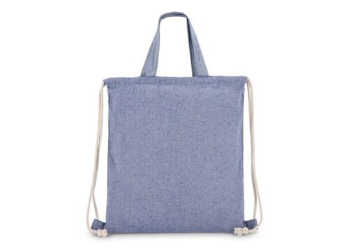 Tasche/Beutel mit Kordelzug aus recycelter Baumwolle 38x42cm