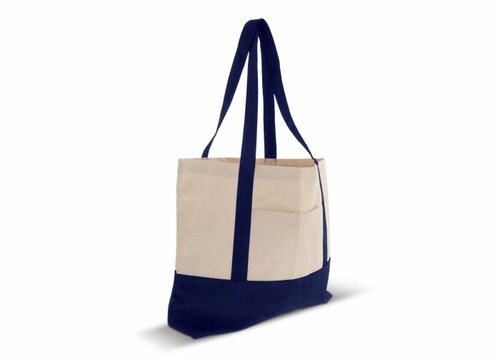 Strandtasche Baumwollsegeltuch OEKO-TEX® 280g/m² 42x10x30cm