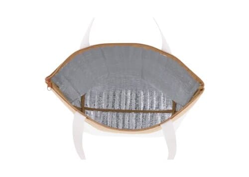 Strand-Kühltasche baumwolle/Jute 43x33x14 cm