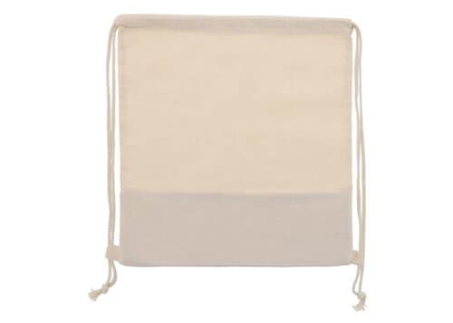 Rucksackbeutel Jute mit Baumwollschnüren 38x41cm