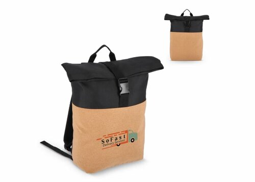 Rolltop-Rucksack Kork &amp; R-PET 18L
