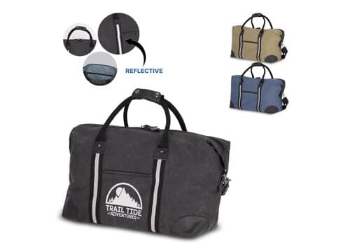 Weekender-Tasche aus recyceltem Baumwoll-Canvas Harper