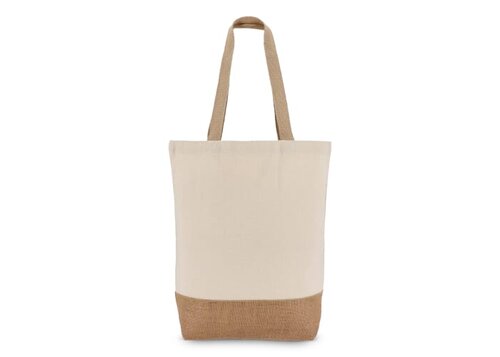 Baumwoll-Jute Tragetasche OEKO-TEX® 41 x 13 x 41cm 320g/m²
