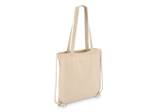 Baumwoll-Tragetasche mit Kordelzug OEKO-TEX® 38 x 42cm 140g/m²