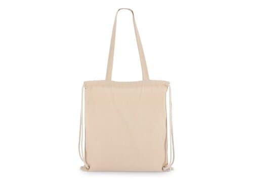 Baumwoll-Tragetasche mit Kordelzug OEKO-TEX® 38 x 42cm 140g/m²