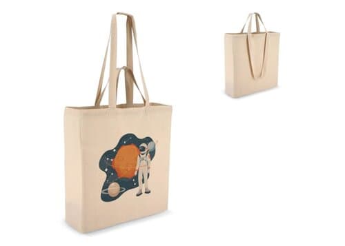 Tragetasche aus Baumwolle OEKO-TEX® 38 x 10 x 42cm 140g/m²