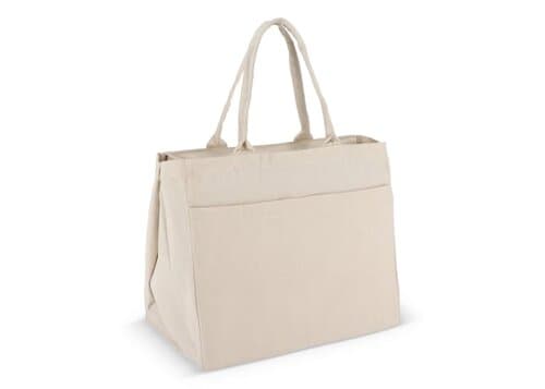 Baumwoll-Tragetasche mit Reißverschluss OEKO-TEX® 39 x 24 x 34cm 320g/m²