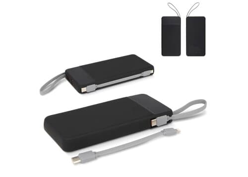 Ziara Powerbank with USB-C &amp; Lightning Cable 10000mAh