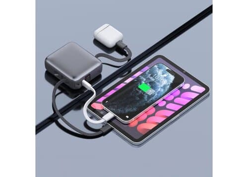 Nova Powerbank 22,5 W Power Delivery mit integrierten Kabeln 10.000 mAh