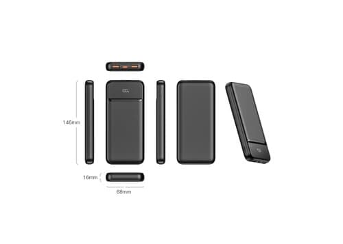 Nolu Powerbank mit LED-Anzeige 10.000 mAh