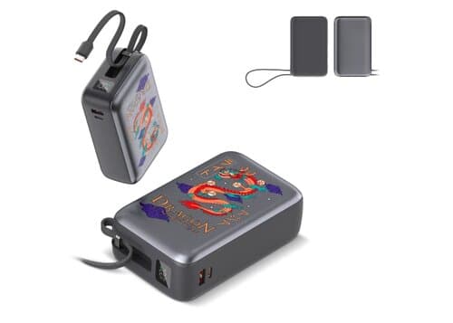 Nova Laptop 65W Powerbank mit integriertem USB-C-Kabel 30000 mAh