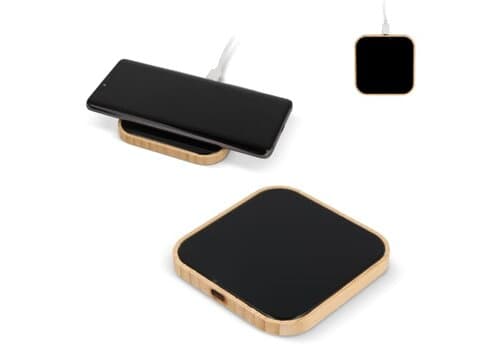 Kabelloses Ladegerät aus Bambus und Glas 10W